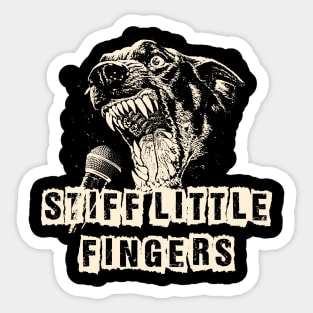 stiff little fingers ll scream Sticker